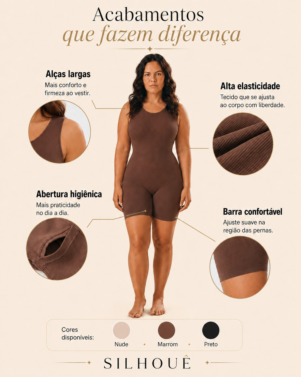 Body Modelador Essentiel — Silhouê