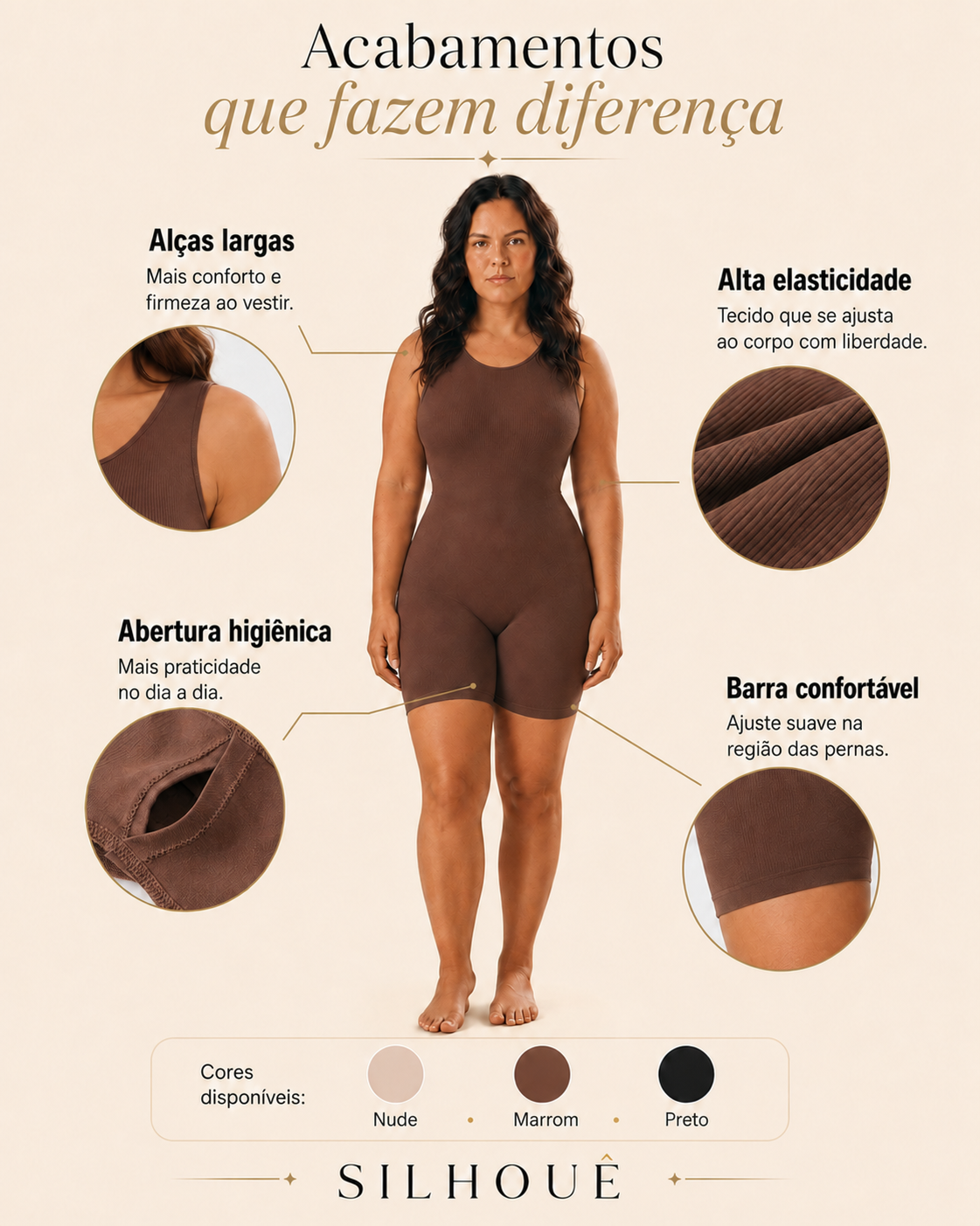 Body Modelador Essentiel — Silhouê