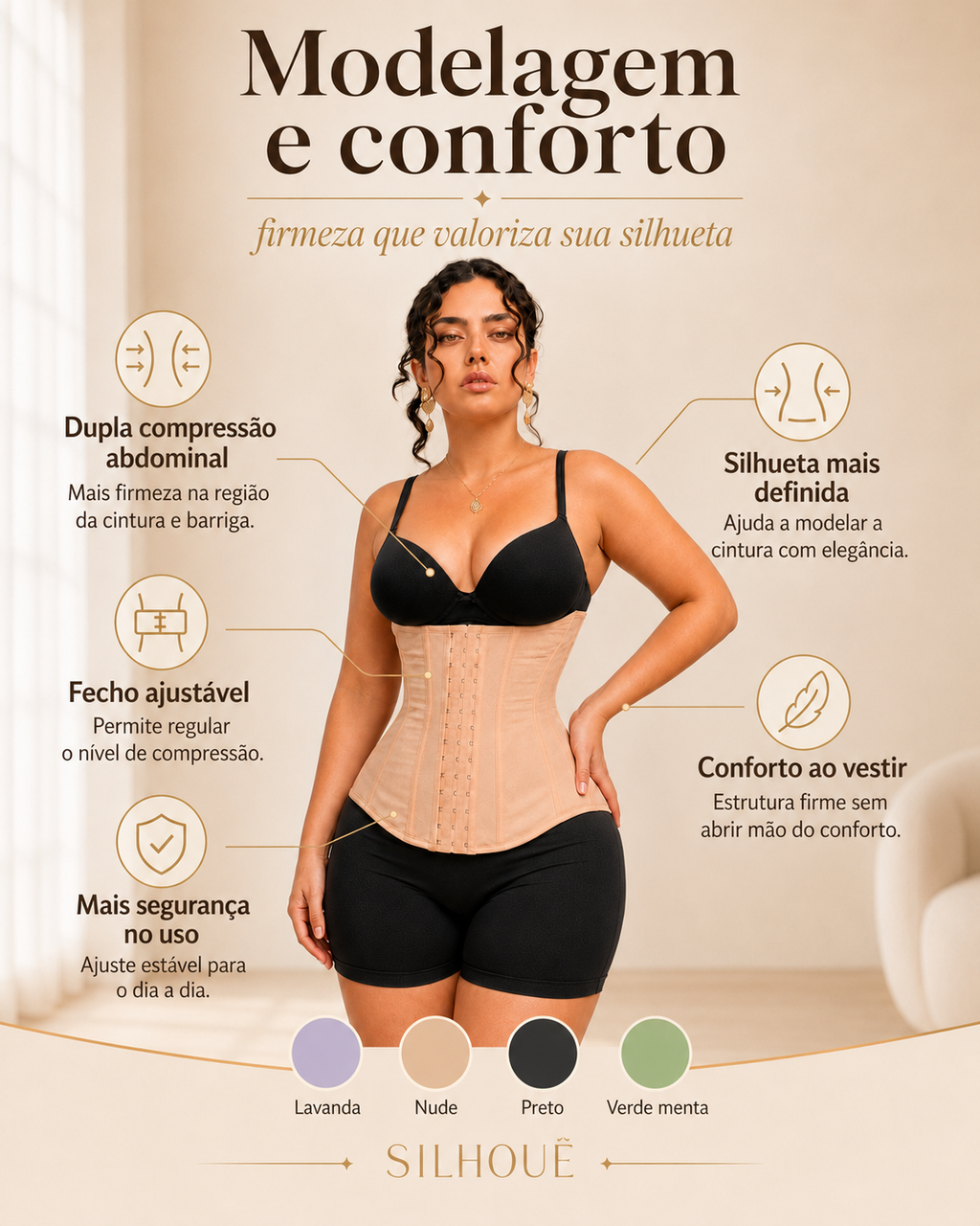 Cinta Modeladora Sculpt — Silhouê